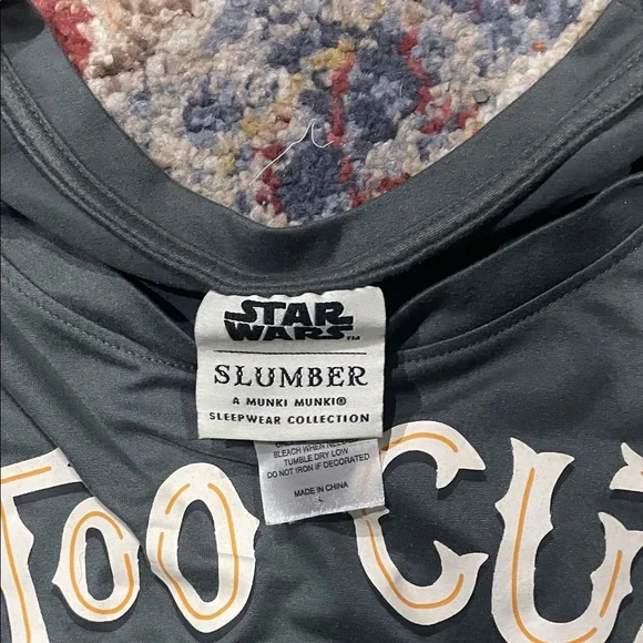 Halloween Star Wars Black and Orange Sleep Shorts and Top - Picture 5 of 5